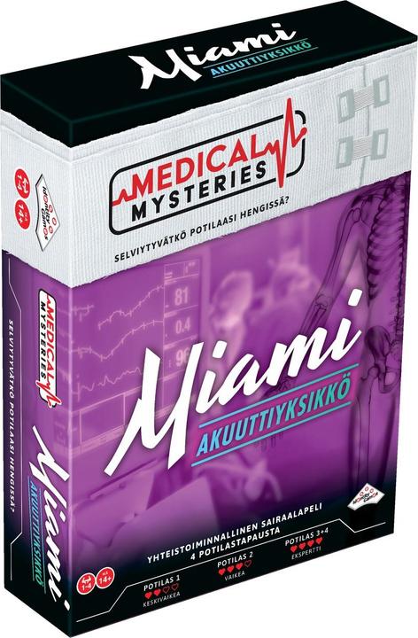 Actual product image Identity games Medical Mysteries Miami - mystery game (Finnish)
