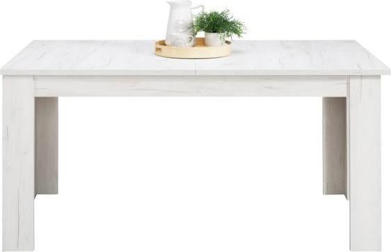Image du produit Homestyle4u Table de salle à manger extensible (160.5 x 90.5 x 76.5 cm)