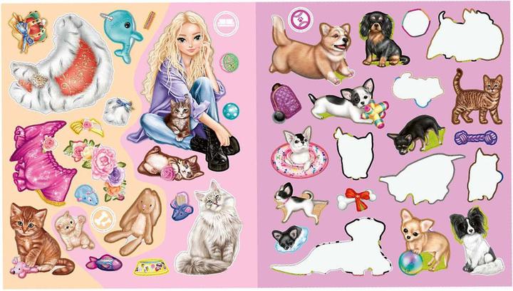 Actual product image Magni DEPESCHE TOPModel Stickerworld KITTY and DOGGY
