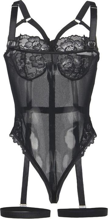 Produktbild Subblime Teddy Mit Strumpfband-Detail Brust Schwarz L/Xl (L)