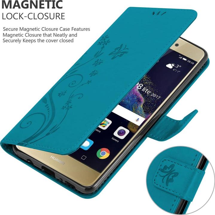 Immagine prodotto Cadorabo Copertina del libro di fiori (Huawei P8 Lite (2017))