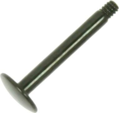 Bijouteria 1.2mm Titan Piercingteil (PVD Beschichtung (schwarz), Titan)