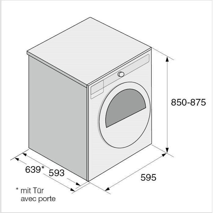 Actual product image Asko T208H.W (8 kg, Changeable)