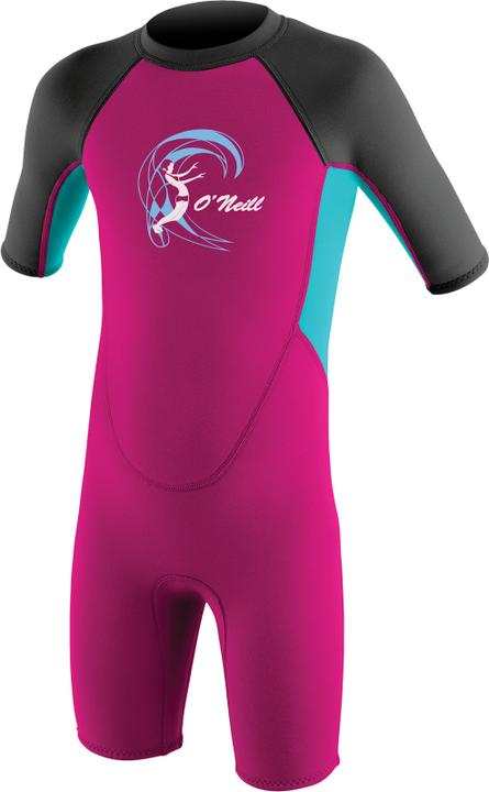 O'Neill Toddler Reactor-2 2mm Back Zip S/S Spring - Girls (2 mm, 6)