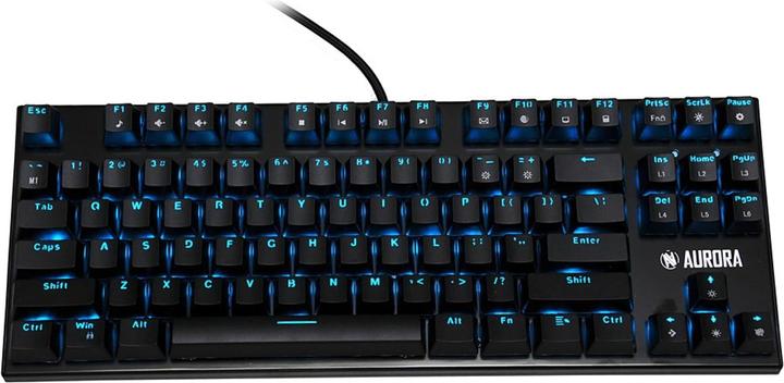 Actual product image iBox Mechanical Gaming Aurora K-2R RGB, Content Blue Switch, US layout (US, Cable)
