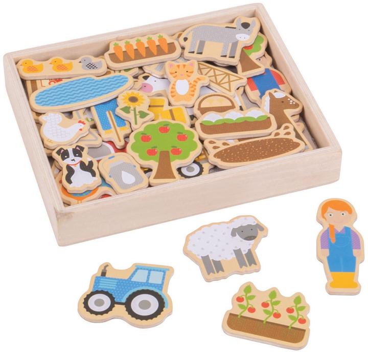 Actual product image Bigjigs Farm magnets (35 x)