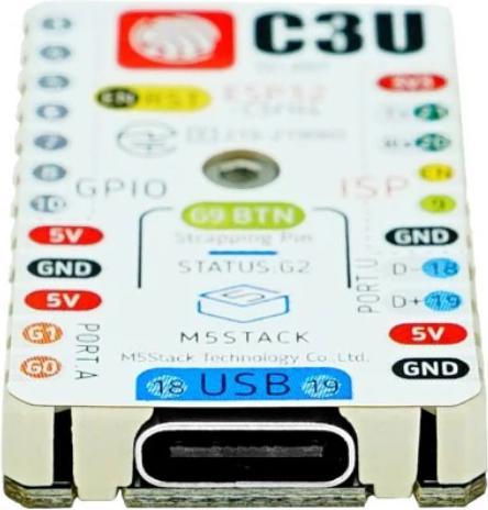 Image du produit M5Stack Carte de développement M5stamp C3U Mate avec Pin Headers