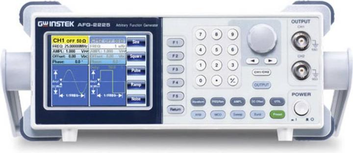 Actual product image GW Instek AFG-2225 Function generator mains operated 0.1 Hz - 25 MHz 2-channel Arb