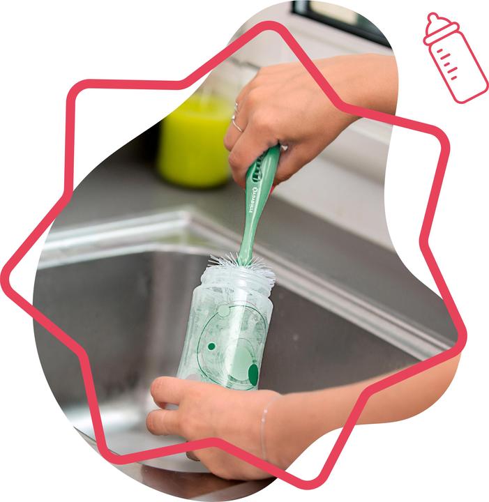 Actual product image Badabulle Cleaning brush Soft Green