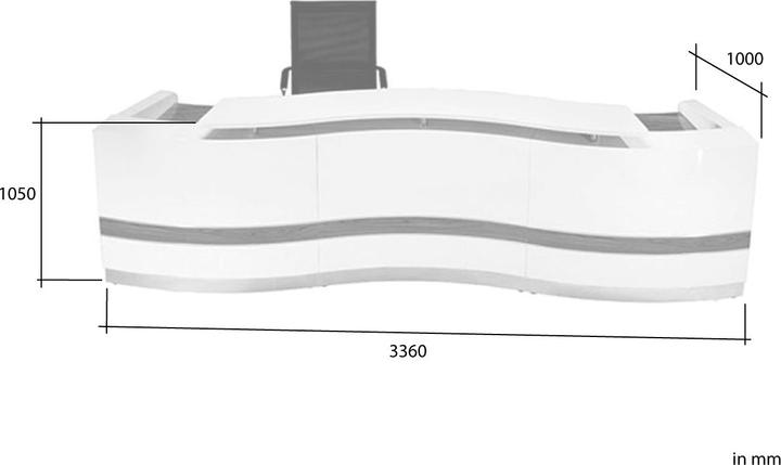 Immagine prodotto Jet-Line Banco reception per ufficio Reutlingen XXL