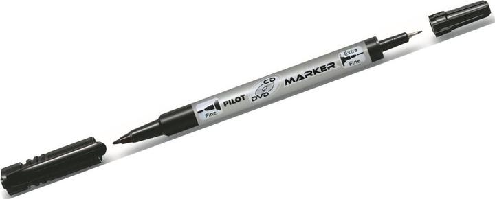 Actual product image Pilot Permanent marker "Marker Twin" CD/DVD, black (Black, 0.80 mm, 1 x)