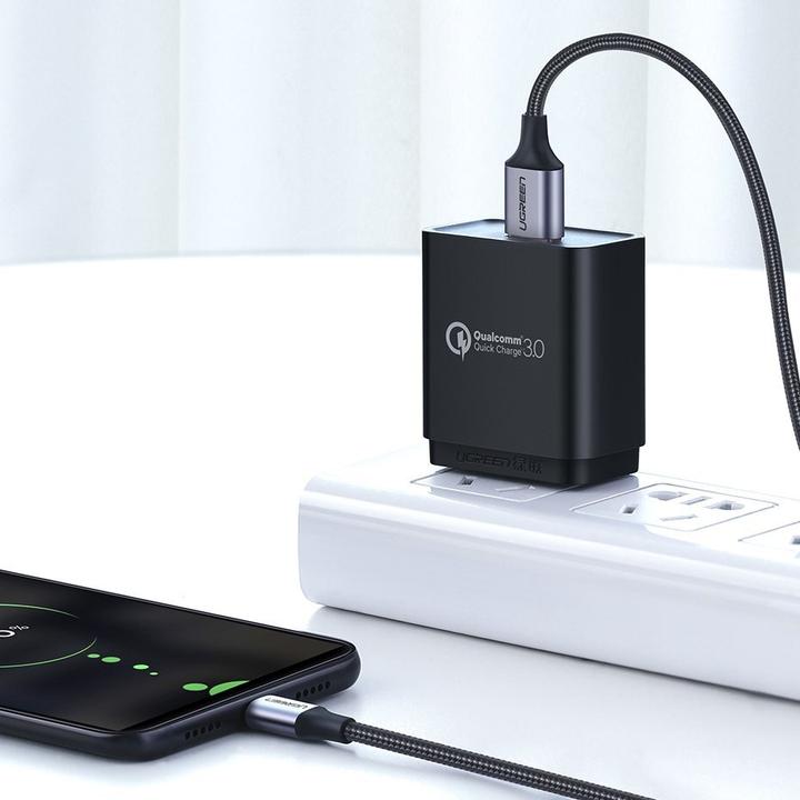 Produktbild Ugreen MicroUSB USB Nylon Aluminium (1 m, USB 2.0)