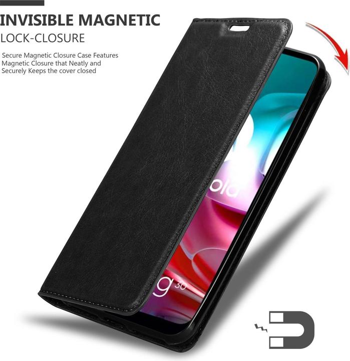 Produktbild Cadorabo Book Invis. Magnet Hülle (Motorola Moto G10, Motorola Moto G30)