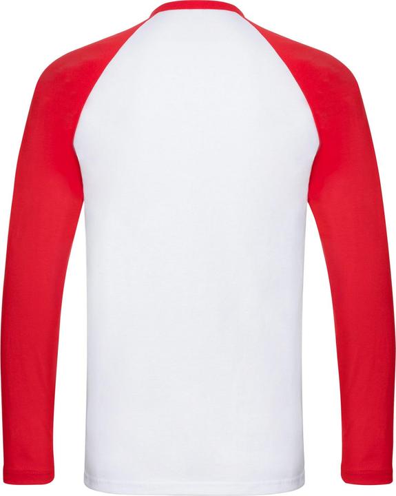 Produktbild Fruit of the Loom Adult Contrast Langarm Baseball TShirt (S)
