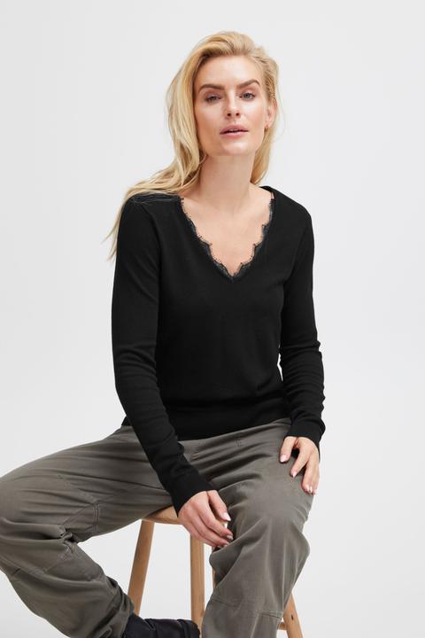 Immagine prodotto Pulz Jeans PZSARA Maglione in pizzo con scollo a V - 50207566 (S)