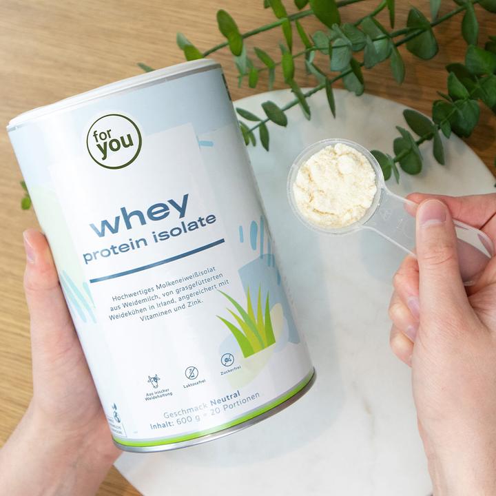 Produktbild For You Whey Protein Isolate (Neutral, 1 Stk., 600 g)