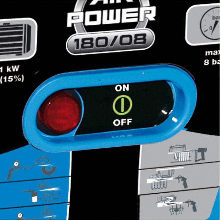 Actual product image Güde Airpower 180/08 (8 bar, 140 l)