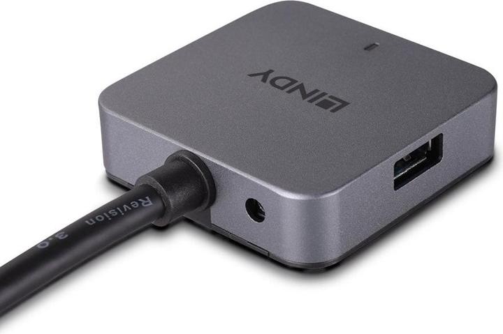 Produktbild Lindy 5m USB 3.0 Hub, 4 Ports 5m Verlängerung für 2 USB Typ C und 2 USB Typ A Geräte (USB-C, 4 Ports)