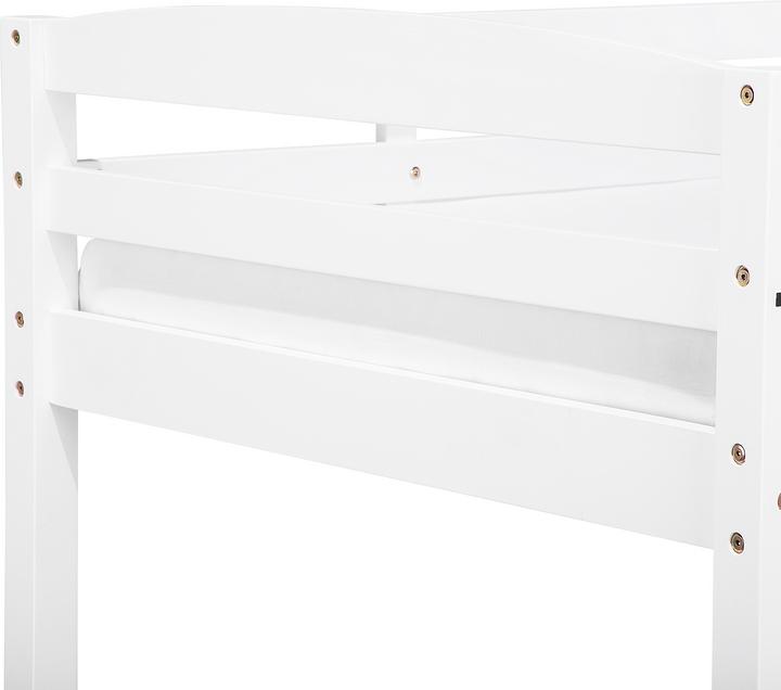 Actual product image Beliani Loft Bed Wood with Bed Drawer White 90 x 200 cm REGAT (90 x 200 cm)