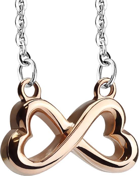 Star Piercing Kette silber Anhänger Unendlich rosegold (Chirurgenstahl 316L, ohne Messing)