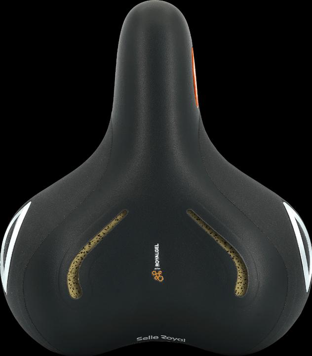 Actual product image Selle Royal LOOKIN Relaxed saddle, unisex silver technoflex protection, Stracciatella