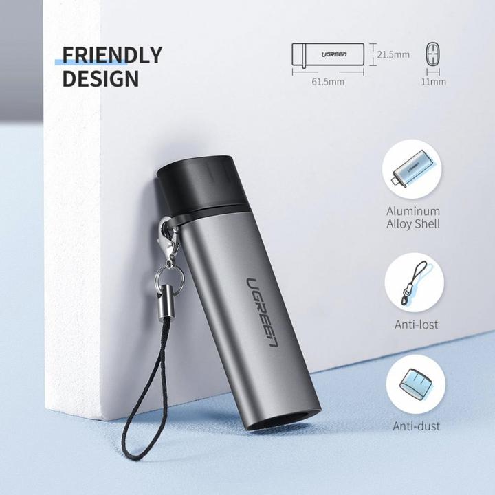 Immagine prodotto Ugreen Lettore di schede 2in1 (USB-C)