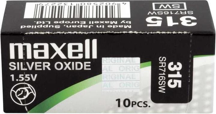 Actual product image Maxell SR716SW (10 pcs., SR67, 23 mAh)