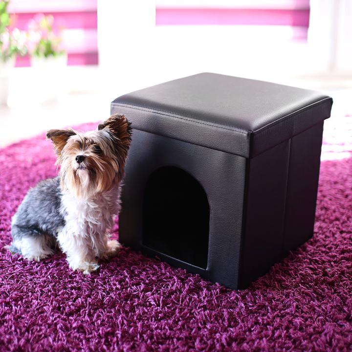Actual product image Relaxdays Dog Box Seat Stool
