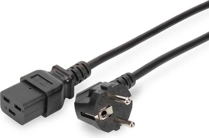 Produktbild Assmann Power Cord CEE 7/7 (Typ-F) 90µ angled - C19 M/F. 1 (1.80 m)
