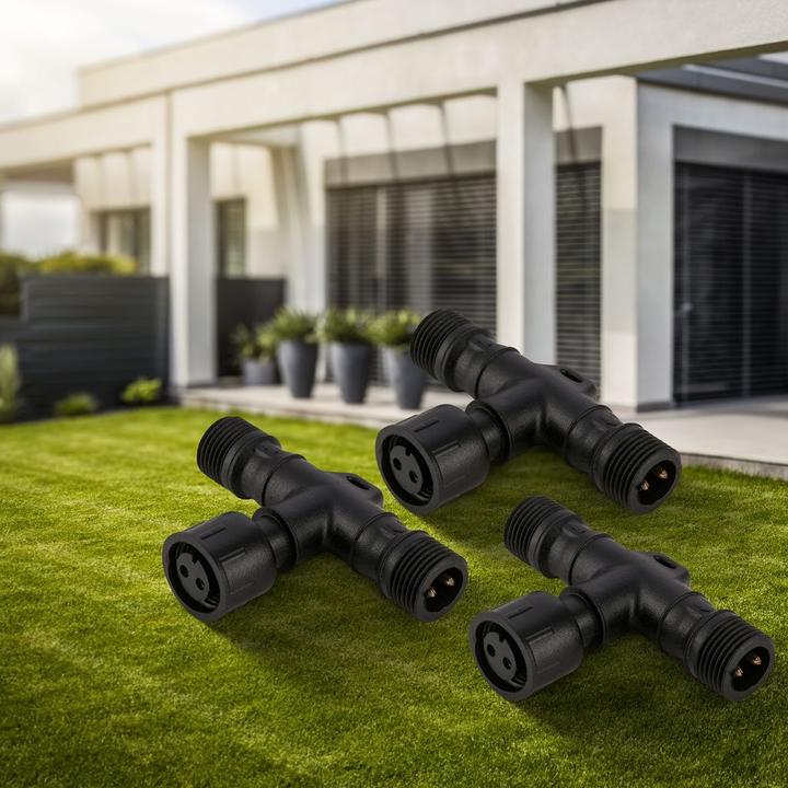 Produktbild Briloner T-Verbinder für 12V-Gartenleuchten, 3er-Satz