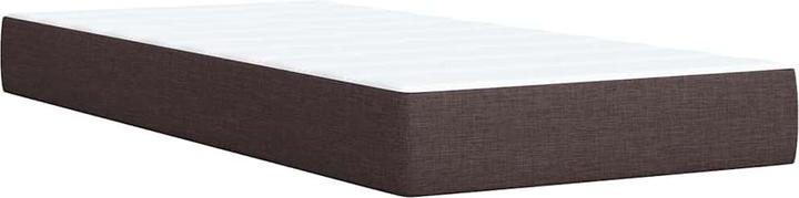 Produktbild VidaXL Boxspringbett Polsterbett Bett mit Matratze Dunkelbraun 100x200cm Stoff (100 x 200 cm, 100 x 200 cm)
