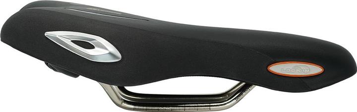 Actual product image Selle Royal LOOKIN Relaxed saddle, unisex silver technoflex protection, Stracciatella