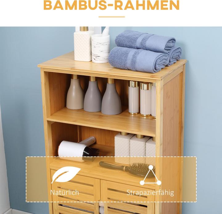 Immagine prodotto Kleankin Mobile da bagno con ante a persiana