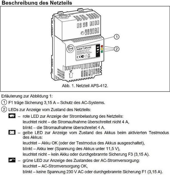 Actual product image Satel APS-412