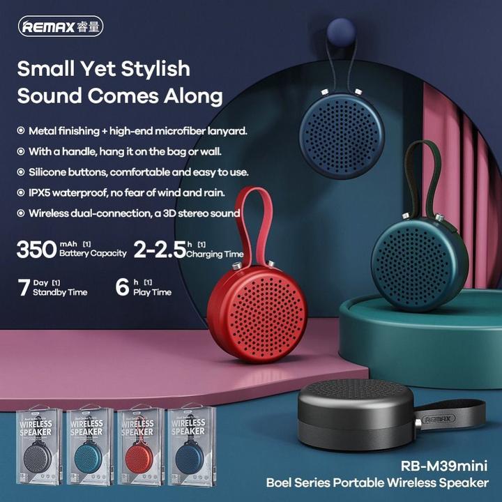 Remax Other goods wireless speaker RB-M39 mini red (6 h)