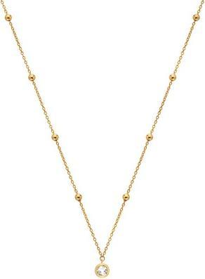 Hot Diamonds Fine Gold Plated Necklace with Topaz and Diamond Gemstones DN196