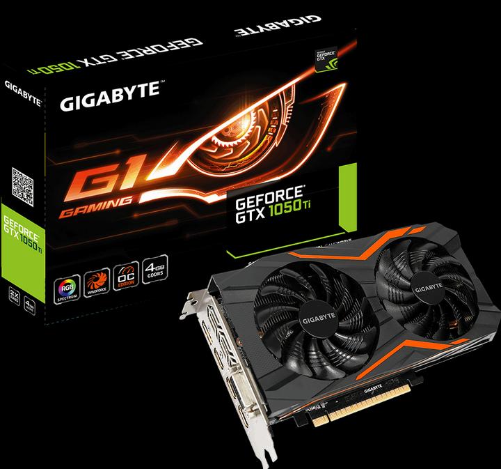 Image du produit Gigabyte Jeu GeForce GTX 1050 Ti G1 (4 Go)