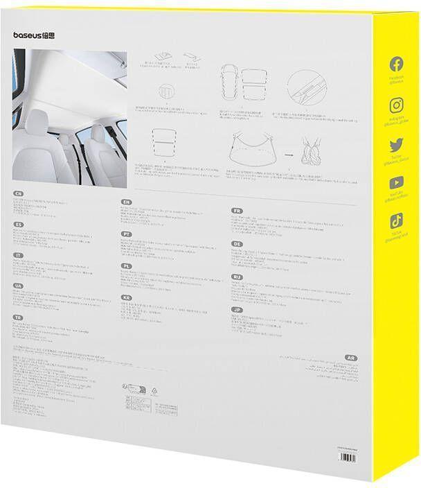 Immagine prodotto Baseus Parasole per Tesla Model Y T-Space Series - strato singolo (bianco)