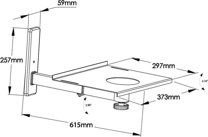Produktbild myWall H20WL (1 Stk., Wandmontage, Schwenkbar)