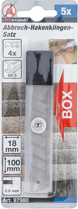 Produktbild BGS Abbrech-Hakenklingen-Satz 5-tlg.