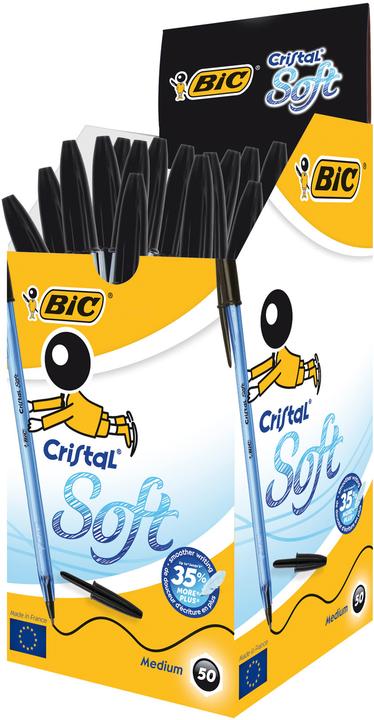 Image du produit Bic Cristal Soft (Noir, 50 x)