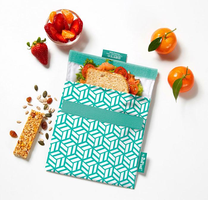 Produktbild Roll'Eat Lunchbeutel SnacknGo-Tiles 18 cm x 18 cm, Mint