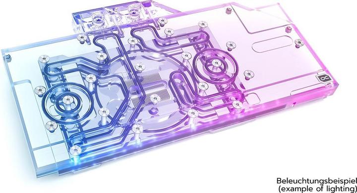 Immagine prodotto Alphacool Ice Block Aurora GPX-A Radeon RX 6800XT/6900XT Nitro+ con piastra posteriore - Acrilico + Nickel