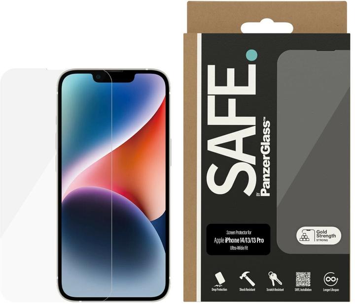 Actual product image PanzerGlass Safe. (1 Piece, Apple iPhone 14, Apple iPhone 13)