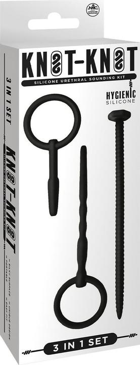 Image du produit NMC 3 in 1 silicone urethral sound kit set black