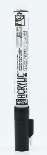 Produktbild Pebeo Acrylic Marker Extra Dünn Rundspitze 0,7mm (Weiss, 0.70 mm)