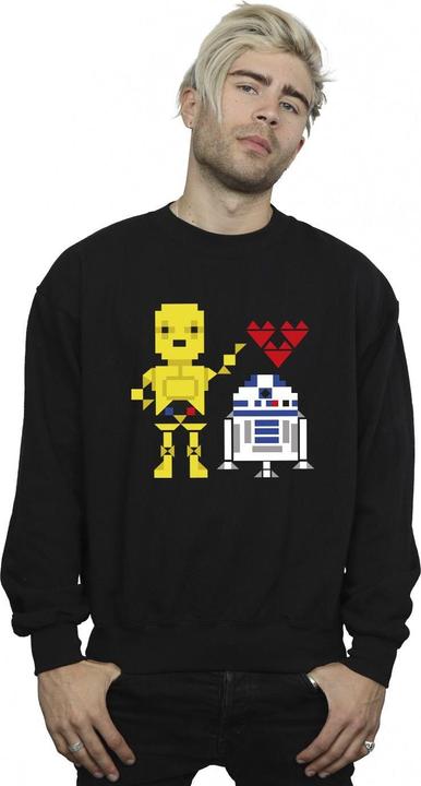 Actual product image Star Wars Mens Heart Robot Sweatshirt (M)