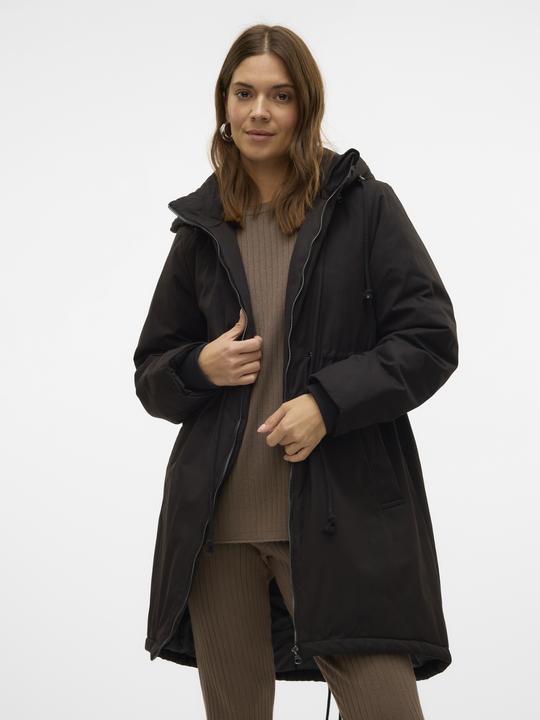 Actual product image Mamalicious Hood with drawstring ribbed cuffs Coat jacket (M)
