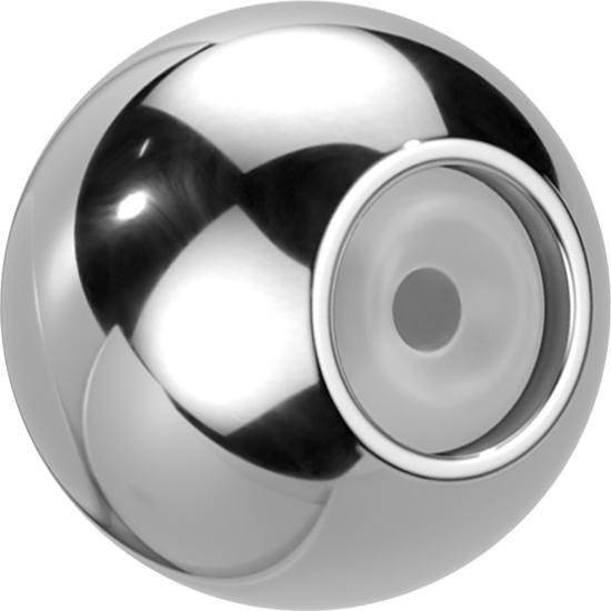 Star Piercing Ohrstecker Verschluss Kugel silber (Titan G23, ohne Messing)
