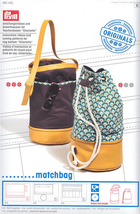 Prym Video borsa fondo Charlotte, Matchbag con motivo